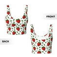 thumbnail image 4 of Yiaed Strawberry Print Ladies Waistcoat Women Sports Vest Vest Sports Women Sports Top Yoga Vest for women-Large, 4 of 8