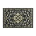 thumbnail image 1 of GlowSol 2' x 3' Small Rug Vintage Persian Floral Medallion Door Mat Soft Retro Traditional Floorcover for Entryway, Gray, 1 of 5