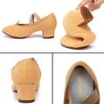 thumbnail image 4 of Adult Jazz Ballroom Canvas Dance Shoes Women Teacher Soft Sole Latin Modern Dance National Shoes Standard Practice, 4 of 6