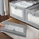 thumbnail image 4 of Kearding Caja de almacenamiento plegable, contenedores de tienda, gran capacidad, ventana Visual, cajas para el hogar, manta, zapatos, juguetes, ropa Almacenamiento y organización del hogar gris 2 Kearding HA077976-04, 4 of 6
