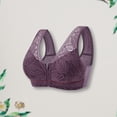 thumbnail image 3 of Sujetadores con cierre frontal para mujer cobertura completa Push Up ropa interior suave y cómoda para el día a día, 3 of 6