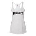thumbnail image 2 of Wild Bobby State of Kentucky College Style Women Tri-Blend Racerback Tank Top, 2 of 6