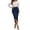 Navy, variant on Midi Wrap Skirts for Women Summer High Waisted Tie Front Asymmetrical Slit Bodycon Ruched Pencil Skirt