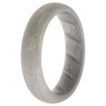 thumbnail image 1 of Anillo de boda BR sólido de silicona - Basic-Silver by ROQ para mujer - Anillo de 9 mm, 1 of 1