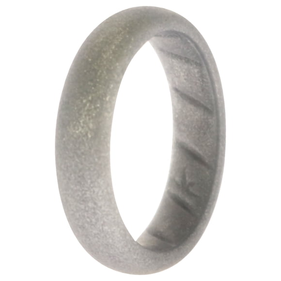 Anillo de boda BR sólido de silicona - Basic-Silver by ROQ para mujer - Anillo de 9 mm