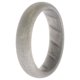 thumbnail image 1 of Anillo de boda BR sólido de silicona - Basic-Silver by ROQ para mujer - Anillo de 9 mm, 1 of 1