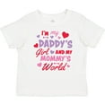 thumbnail image 3 of Inktastic Valentine's Day I'm My Daddy's Girl and My Mommy's World Girls Baby T-Shirt, 3 of 5