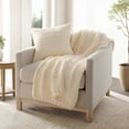 thumbnail image 6 of Comfort Canopy Cozy Chunky Knit Decor Throw Pillow Cover, 20" x 20", 6 of 8