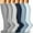 Warm Socks-Z51 Gray, variant on Mifsaly 6 Pairs Knee High Compression Socks for Women Lightweight Breathable Athletic Sock Improving Circulation & Support for Travel Workout Pregnancy Nurses Daily Wear