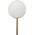 thumbnail image 5 of DecMode 73" 2 Light Curved Orb Gold Floor Lamp with White Glass Shade, 5 of 14
