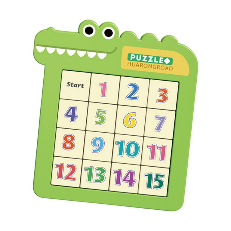Number Puzzle Game Educational Matching Puzzles Game for Toddlers 1 3 Montessori Toys for Year Old Green