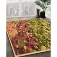 thumbnail image 3 of Ahgly Company Machine Washable Indoor Round Transitional Mahogany Brown Area Rugs, 3' Round, 3 of 7