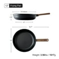 thumbnail image 4 of SENSARTE 12 Inch Frying Pan Skillet, Black Titanium Nonstick Omelet Pan, Healthy Chef's Pan, Kitchen Egg Pan with Anti-Scald Handle, Dishwasher & Oven Safe, Induction Compatible, 4 of 9