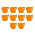 thumbnail image 2 of Frogued 10Pcs Square Plant Pot Nursery Transplanting Planter Container Garden Basket(Orange), 2 of 13