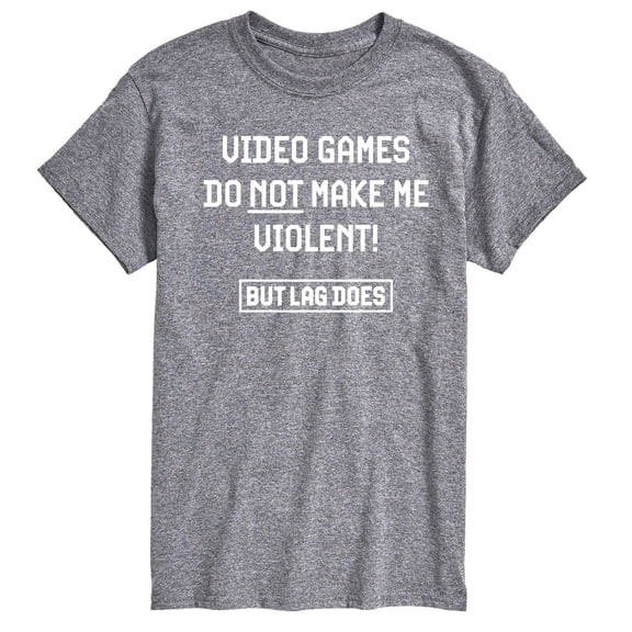 Instant Message - Video Games Not Violent Short Sleeve Graphic T-Shirt
