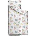 thumbnail image 2 of Unicorn and Cat White Pattern Teens Toddler Nap Mat with Pillow, Sleeping Mat Bag for Preschool Daycare 59"x22", 2 of 6