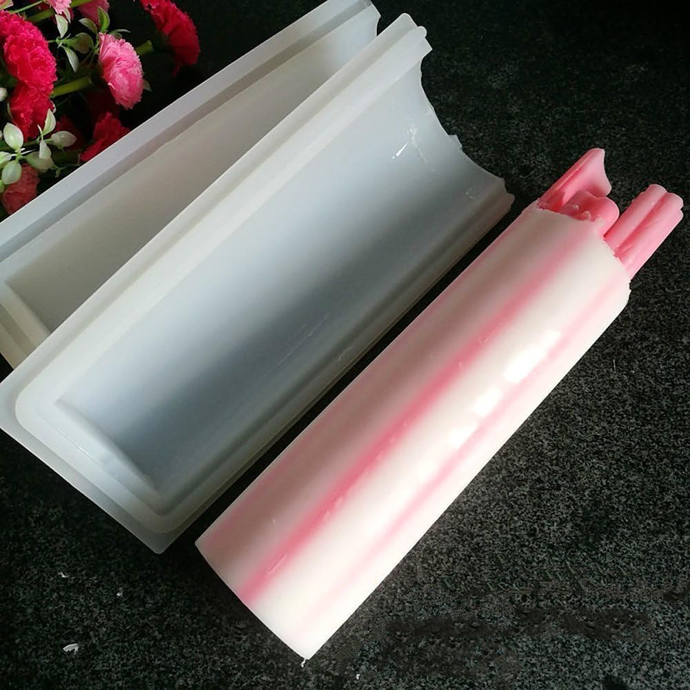 Heart Tube Column Silicone Soap Mold Embed Soap Making Supplies Tool Heart Shape Candle Mold Set Soap Mould