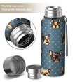 thumbnail image 2 of 20 Oz French Bulldogs Blue Coffee Tumbler Double Wall Insulated Stainless Steel Water Bottle | Metal Reusable Thermoses Flask with Cup Cap | Leak & Sweat Proof with Anti-Dust Lid, 2 of 7
