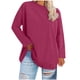 thumbnail image 2 of Xuyuer Womens Plus Size Tops Basic Long Sleeve Shirts Crew Neck T Shirt Fall Outfits Loose Fit Casual Blouses, 2 of 5