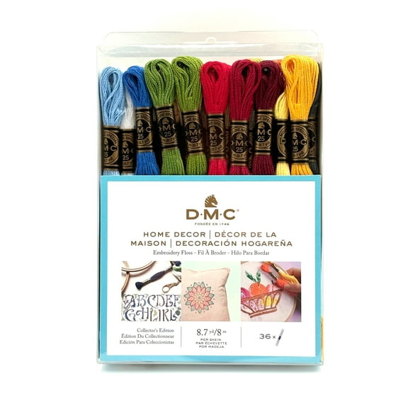 DMC Embroidery Floss Pack, Home Decor, 36 skiens