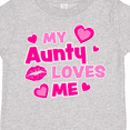thumbnail image 4 of Inktastic My Aunty Loves Me with Hearts and Kiss Boys or Girls Toddler T-Shirt, 4 of 5