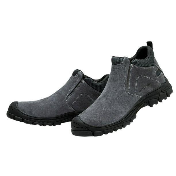Zapatos deportivos de protección para hombre Zapatos sin cordones de PU a prueba de pinchazos para escalar senderismo Ndcxsfigh Tenis De Mujer Tenis De Hombre