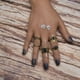 thumbnail image 3 of 5 pedazos / set Anillos Antiguos de de Piedra Preciosa de Manera de Boho Sunnimix Anillo de plata anillo, 3 of 6