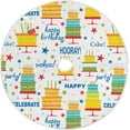 thumbnail image 1 of FMSHPON Colorful Birthday Day Cakes Xmas Christmas Tree Skirt Stand Mat for Holiday Party Decoration Indoor Outdoor 48 inches, 1 of 6