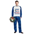 thumbnail image 3 of iHapHap Family Matching Christmas Pajamas Cotton Blend Long Sleeve Blue Plaid Sleep Set, 5-6Y-Kid, 3 of 6