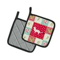 thumbnail image 2 of Stoat Short-tailed Weasel Love Pair of Pot Holders, 2 of 4
