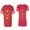 Men Red / Women Red, variant on King Queen Pentagon Gold Matching Couple Cotton Jerseys (Men Red / Women Black) (Men S / Women S)