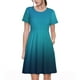 thumbnail image 1 of Disketp Blue to turquoise para Vestido de Manga Corta para Mujeres, Vestidos de Verano para Mujeres, Casual y Holgado para la Playa, 1 of 6
