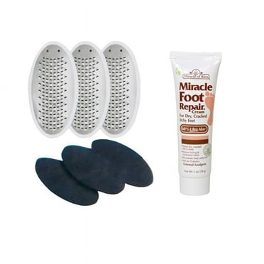 TV Direct Replacement Blades 3 Emery Pad Miracle Foot Repair Cream Dry feet Health & Beauty White