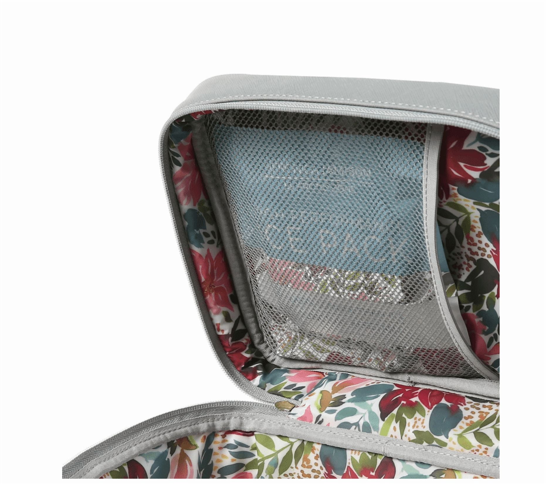 Veronica Jamison Hampton Faux Leather Lunch Tote by Arctic Zone, Lunch Bag with Food Storage & Ice Pack