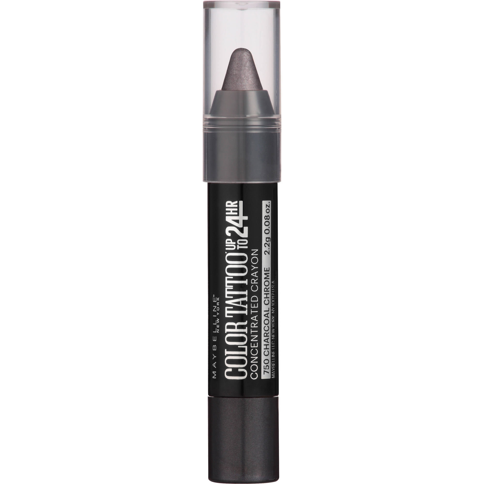 Maybelline Eyestudio ColorTattoo Concentrated Crayon, Charcoal Chrome, 0.08 Oz