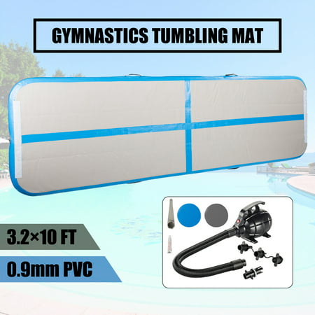 10ft Inflatable Air track Mat Inflatable Gymnastics Tumbling Training Board with Electric Pump
