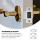 thumbnail image 3 of Milisten 3Ud Placas De Refuerzo Para Puerta De Acero Inoxidable Orificios Y Cerrojos Para Uso En El Hogar, 3 of 7