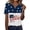 Multicolour, variant on MAIHAN 250 Years America Shirt Women Patriotic T-Shirt Plus Size American Flag Shirts Summer Baggy Tops American Birthday Shirts Tops