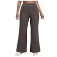 thumbnail image 3 of Jkety Women's Relaxed Fit All Day Straight Leg Pant Wide Leg Pants Woman(Dark Gray,M), 3 of 9
