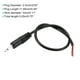 thumbnail image 2 of Cable de audio con conector macho de 2.5 mm a cable desnudo TS de 2 polos mono de 3/32" de longitud 0.25 m, paquete de 2, 2 of 5