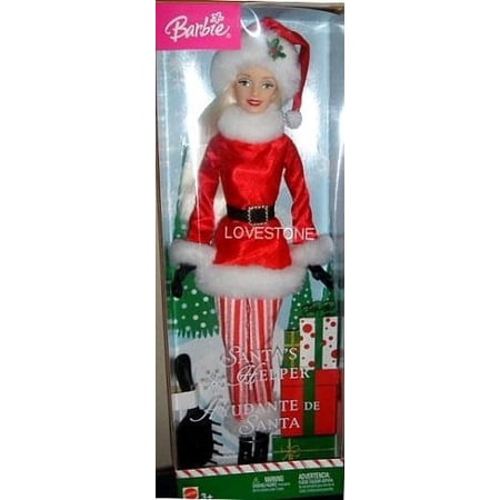Open Box Santa s Helper Barbie Doll 2004 Mattel B6271