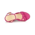 thumbnail image 4 of BLISSFUL STEP Women's Platform Slingback Espadrille Wedge Heel Sandals, 4 of 6