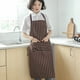 thumbnail image 4 of unbranded 2Ud Delantal Coffee Para Cocina Con De Rayas Y Bolsillos Ideal Para Cocineros Y Parrillas, 4 of 8
