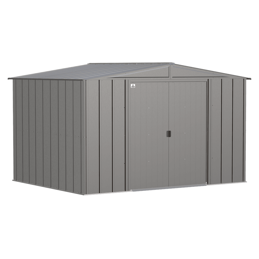 Arrow Classic Steel Storage Shed, 10 x 8 ft, Charcoal