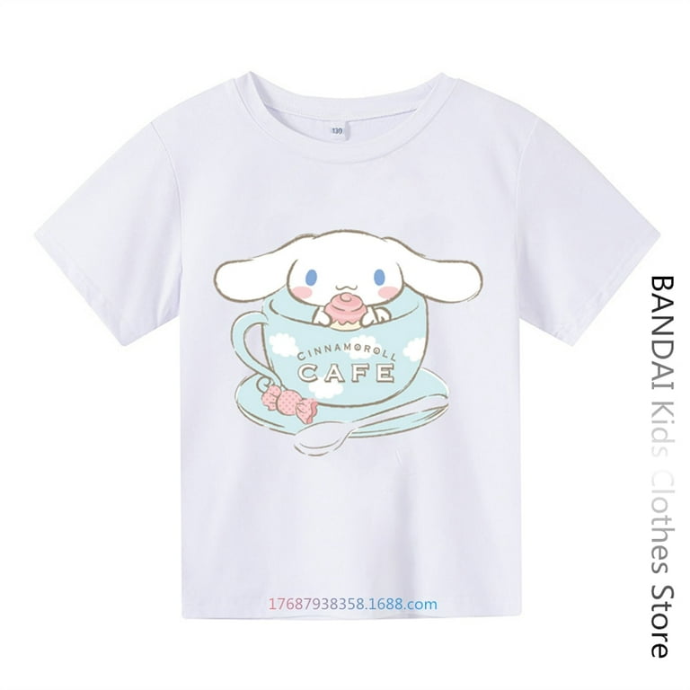 Sanrio Hello Kitty T-shirt Summer Tops Women Aesthetic Tees Shirt