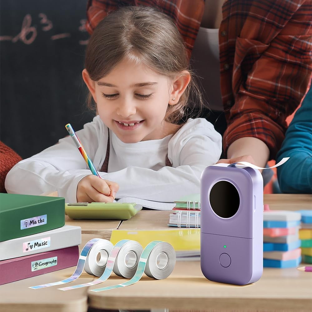 PHOMEMO D30-PL Purple Thermal Label Maker Machine Bluetooth