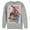 Athletic Heather, variant on Men's Batman Harley Quinn Joker Poker Card Sweatshirt Athletic Heather Small