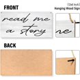 thumbnail image 6 of Zomyto 7x7 IN Read Sign Wood Plaque Sign, Read Signs, Read Me A Story Sign, 6 of 6