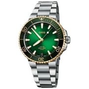 Oris Aquis Date Automatic Stainless Steel Green Dial Divers Mens Watch 400 7769 6357-07 8 22 09PEB