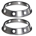 thumbnail image 1 of 2pcs Stainless Steel Wok Ring Metallic Round Bottom Wok Rack 10.43x11.8inch Universal Size Inch For Hy, 1 of 5